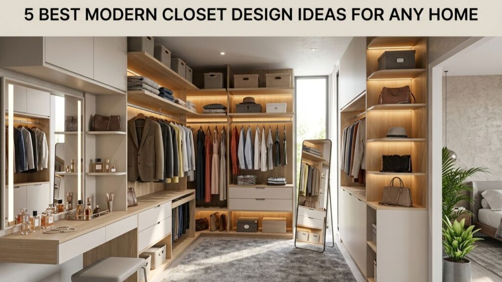 5 Best Modern Closet Design Ideas for Any Home