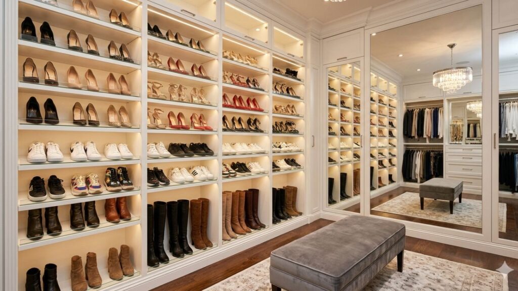 Custom Closet Shoe Shelves Expert Storage Ideas for 2026