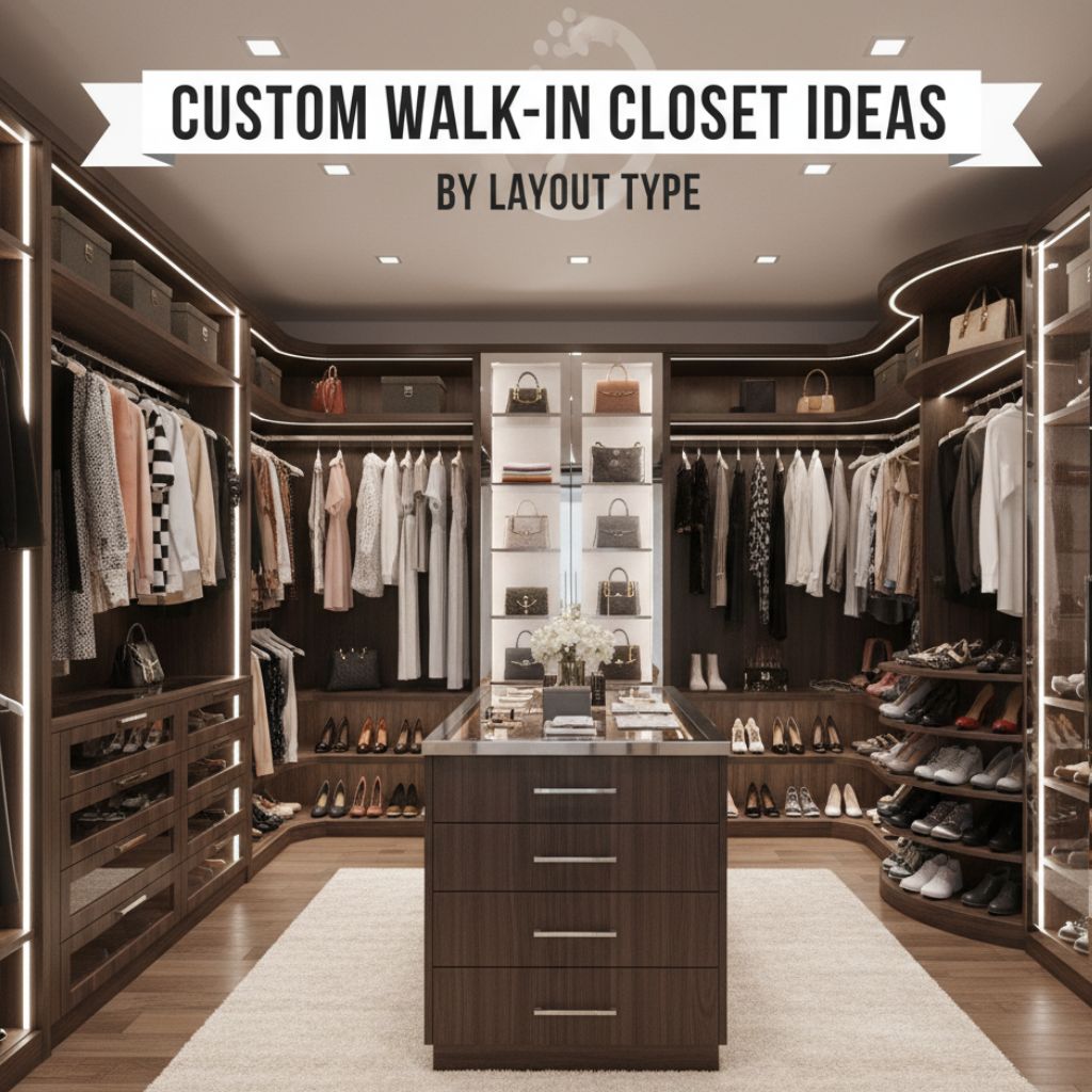 Custom Walk-In Closet Ideas by Layout Type