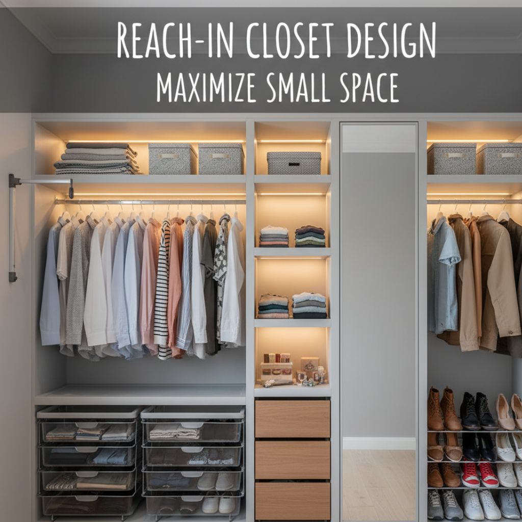 Reach-In Closet Design Getting the Most Out of a Small Space