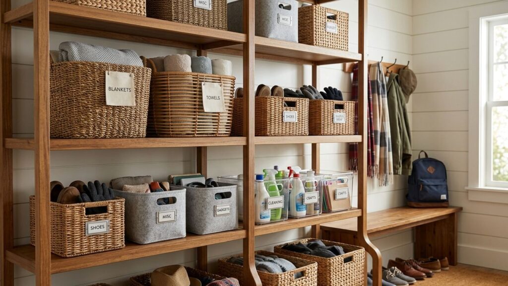 Baskets and Bins for Flexible Organization