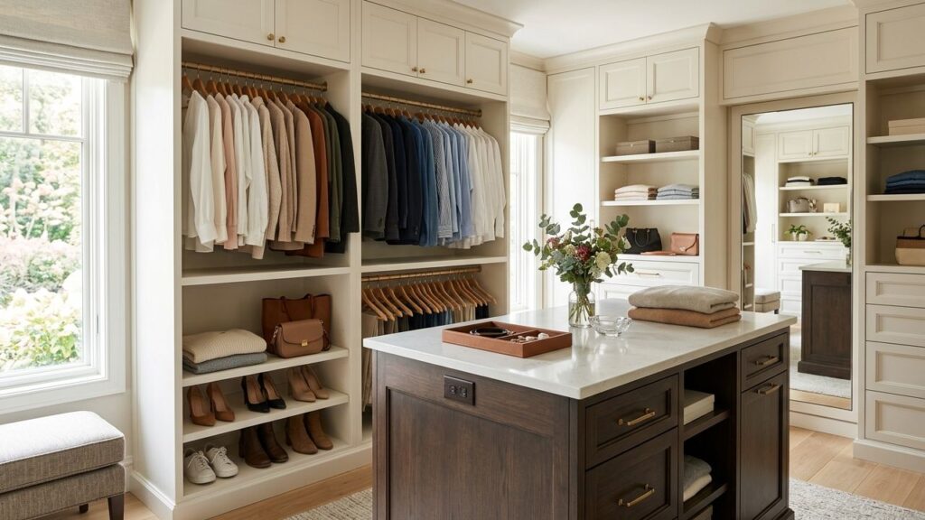 How to Design a Walk-In Closet With Island That Actually Works