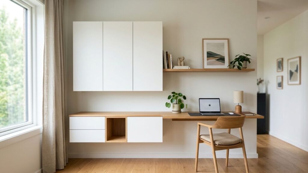 Wall-Mounted Cabinets to Free Up Floor Space