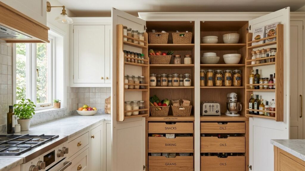 custom kitchen pantry cabinets 