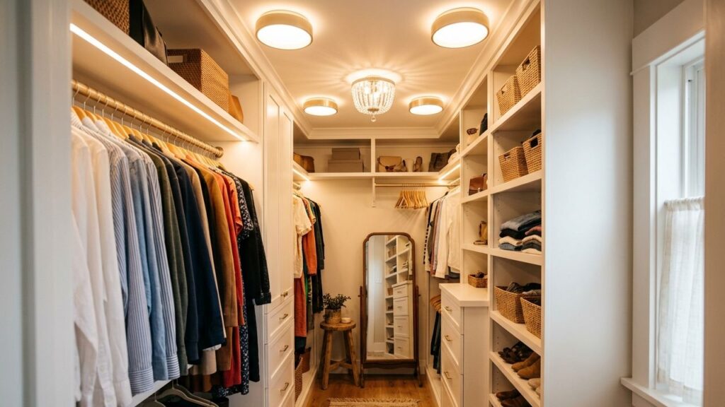 Lighting Your Small Walk-In Closet