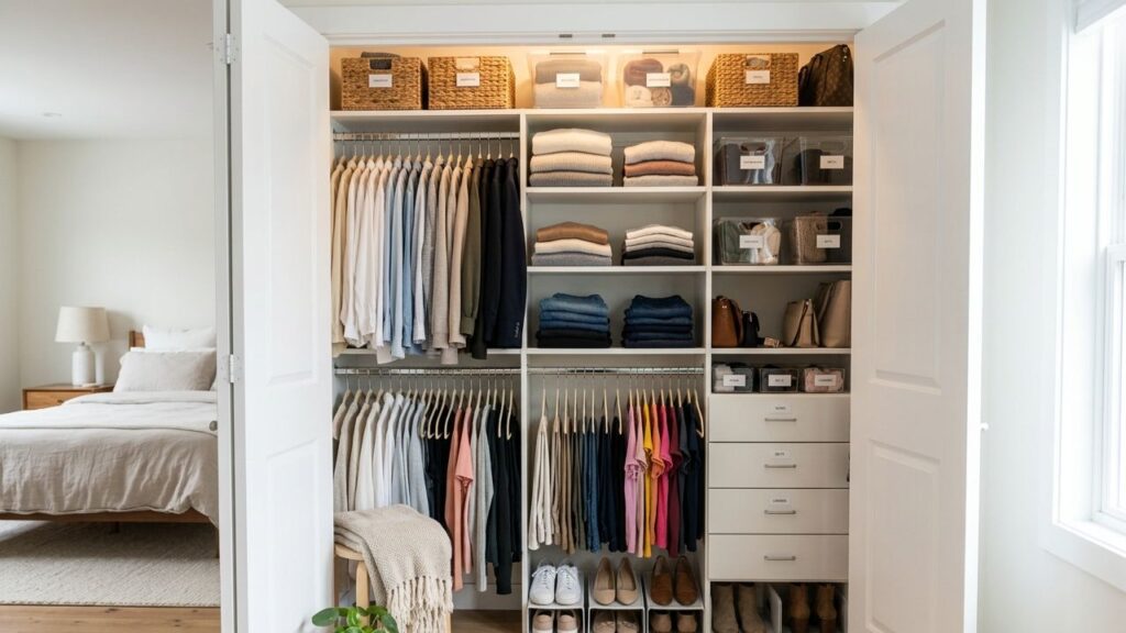 Reach-In Closet Organization Ideas That Actually Work