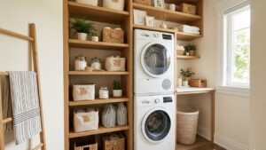 Small Space Laundry Room Shelving Ideas That Work 2026