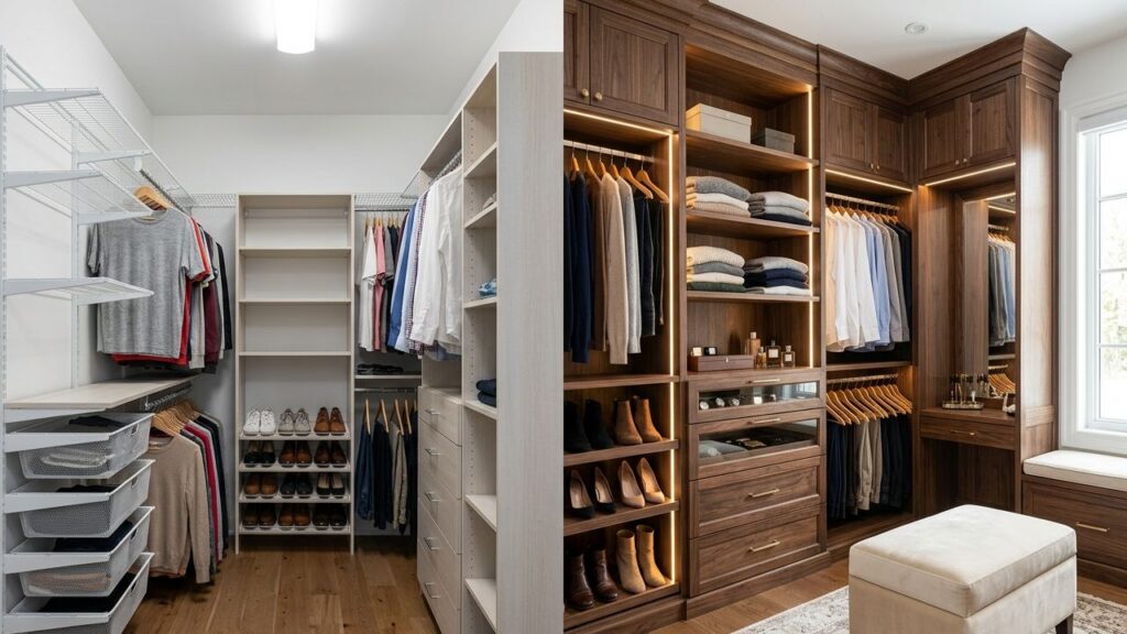 Why Custom Walk-In Closet Solutions Outperform Stock Systems